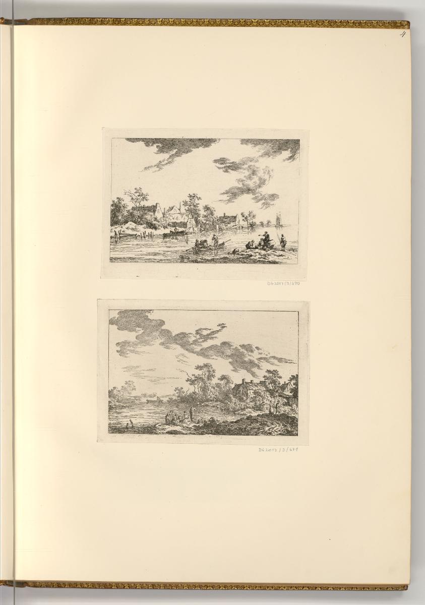 Radierungen von und nach Johann Christian und Friedrich August Brand., Landschaften am Wasser, …