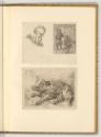 Radierungen von und nach Johann Christian und Friedrich August Brand., Kopfstudie, zwei Männer …