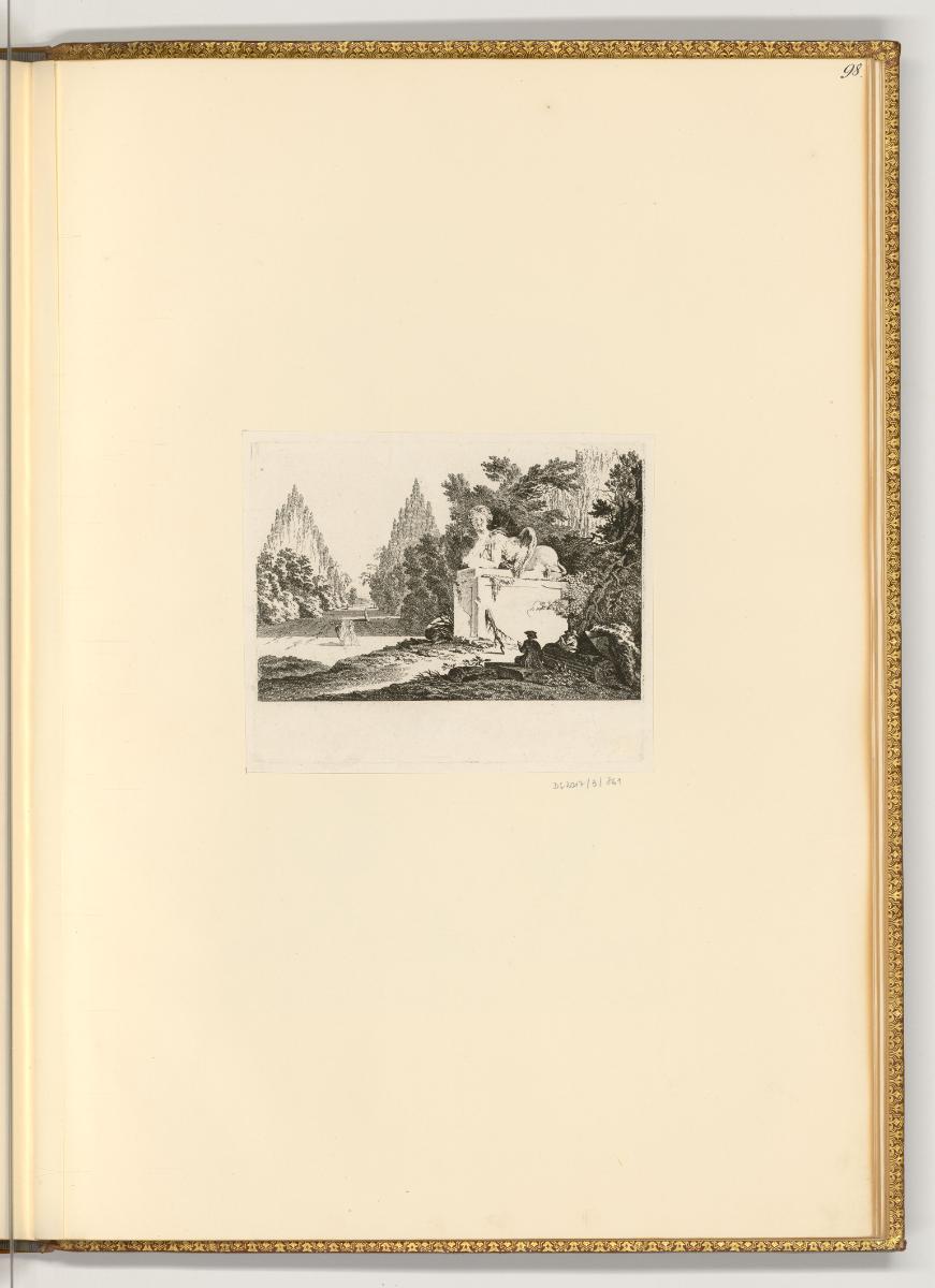 Radierungen von und nach Johann Christian und Friedrich August Brand., Parkanlage in englischer…