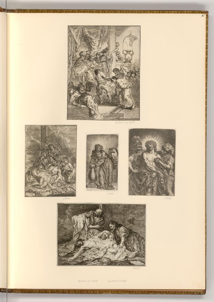 Deutsche Radierungen des 18. Jahrhunderts, Passion Christi, Inv. Nr.: Deutsch nach Sektionen II…