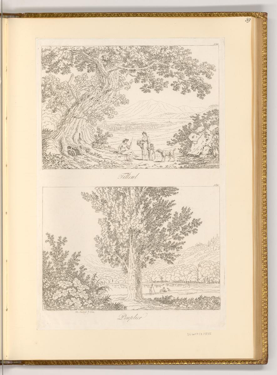 Deutsche Radierungen des 18. Jahrhunderts, Tilleul, Peuplier, Landschaft mit Baum, Inv. Nr.: De…
