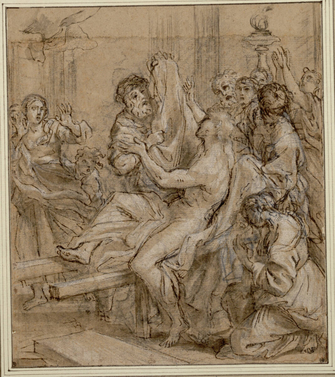 Der Sohn des Hauptmannes von Kapernaum erwacht wieder zum Leben, Carlo Maratta