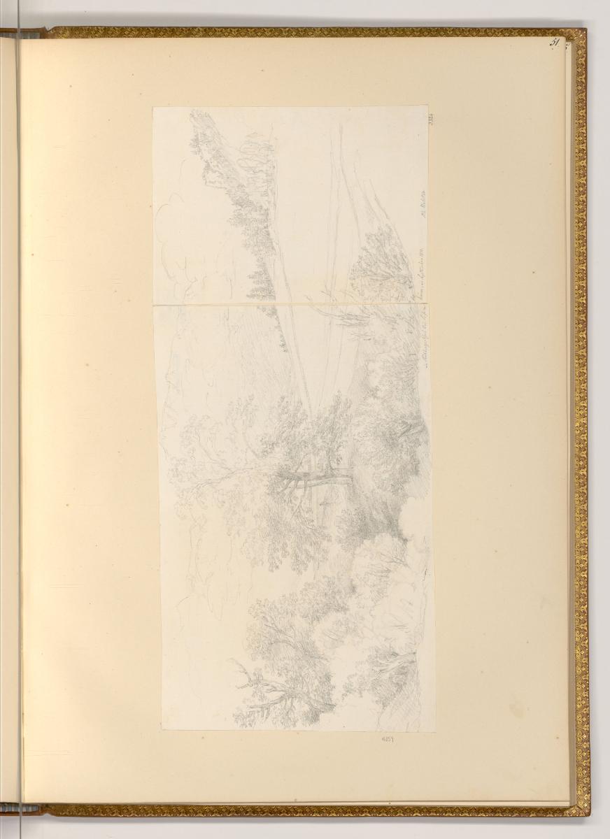 Martin von Molitor, Zeichnungen von Martin von Molitor, Das Puchbergtal bei Losenheim, Inv. Nr.…