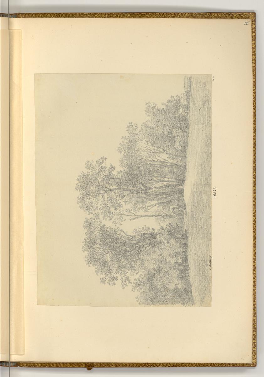 Zeichnungen und Druckgrafiken von Martin von Molitor, Aulandschaft, Inv. Nr.: Deutsch nach Sekt…