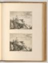 Radierungen von Francois Gabet, Eine Holzhütte auf einem Fels, Inv. Nr.: Deutsch nach Sektionen…