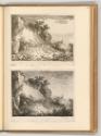 Radierungen von Francois Gabet, Ein Mädchen und ein Junge am Eingang einer Felsenlandschaft, In…
