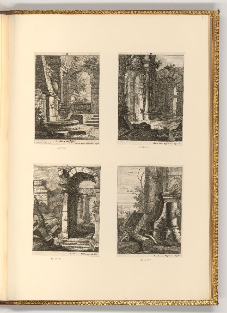 Deutsche Druckgrafiken des späten 18. und 19. Jahrhunderts, Architektonische Fragmente und Ruin…