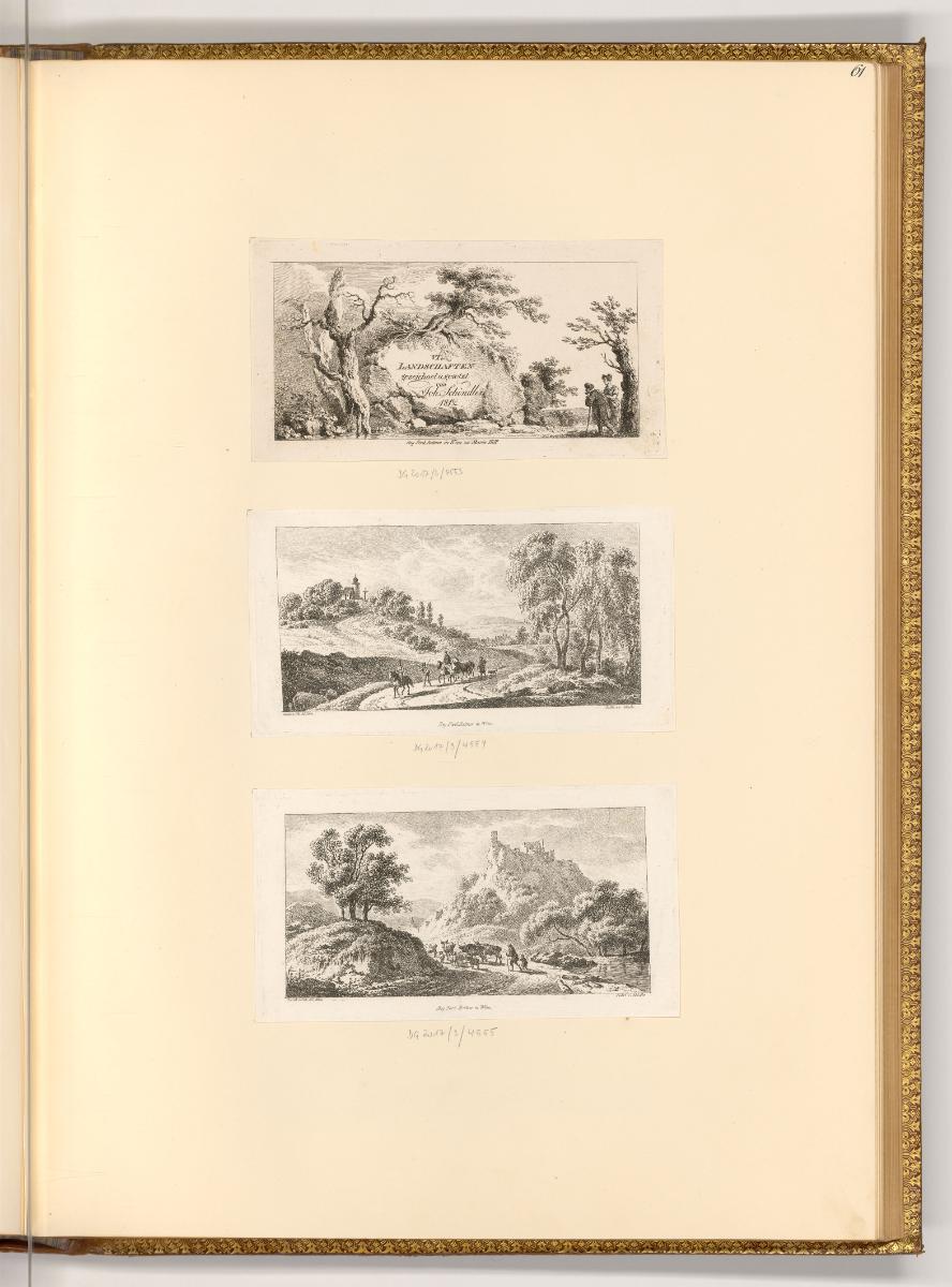 Deutsche Druckgrafiken des späten 18. und 19. Jahrhunderts, Titelblatt, Landschaften, Inv. Nr.:…