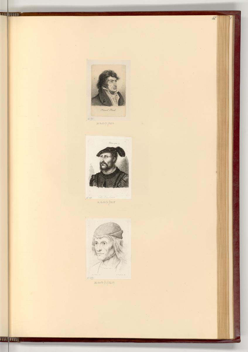 Radierungen von Ludwig Emil Grimm und Georg Christian Wilder, Porträt Samuel Rösel; Porträt, In…