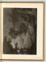 Deutsche Druckgrafiken des späten 18. und 19. Jahrhunderts, Landschaft mit Wasserfall in Abends…