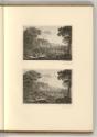 Deutsche Druckgrafiken des späten 18. und 19. Jahrhunderts, Landschaft am Fluss mit Bogenbrücke…
