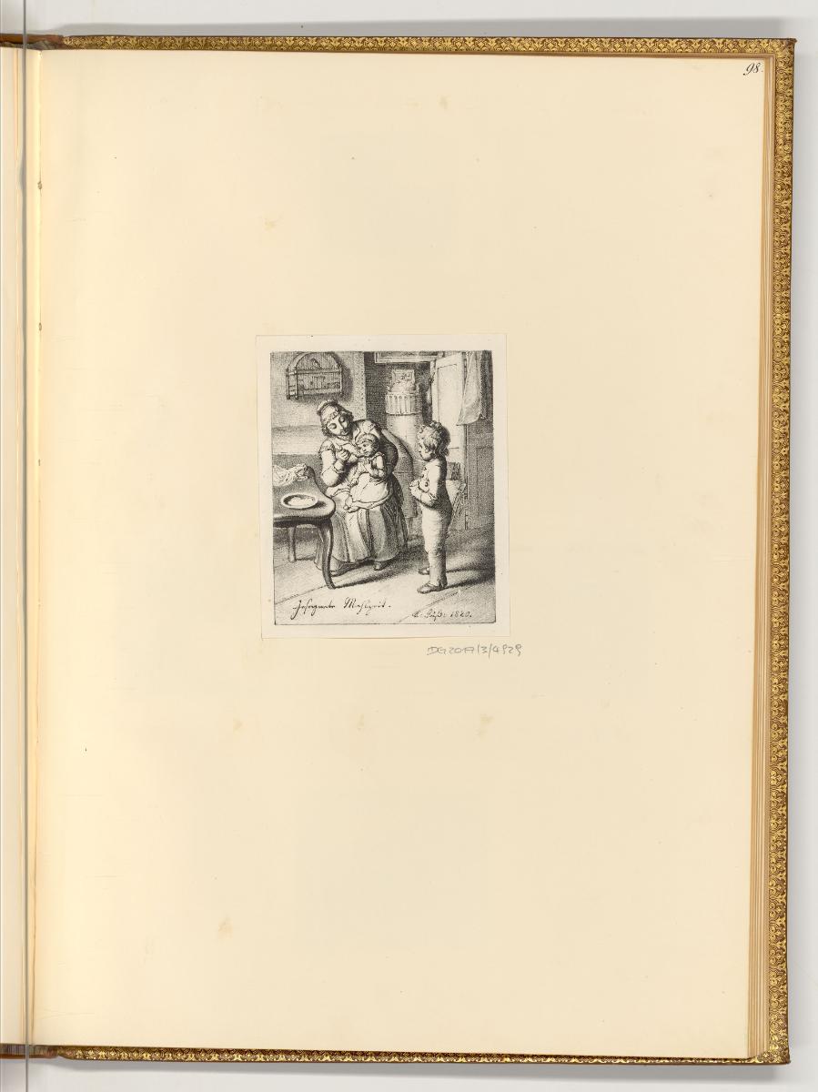 Deutsche Druckgrafiken des späten 18. und 19. Jahrhunderts, Gesegnete Mahlzeit, Inv. Nr.: Deuts…