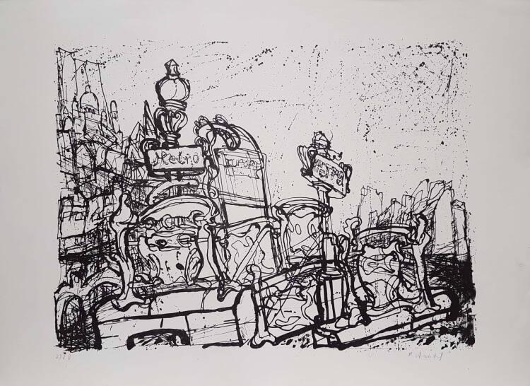 Rudolf Hradil, Metrostation Paris, Inv. Nr.: DG2017/97