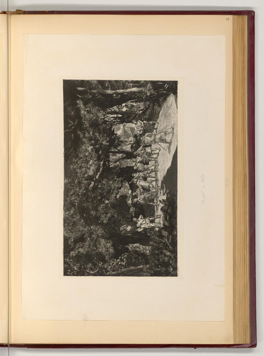 Radierungen von Max Klinger, Überfall im Walde, Inv. Nr.: Deutsch nach Sektionen III/59, D/III/…