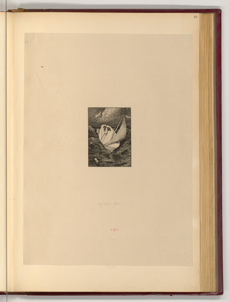 Radierungen von Max Klinger, Auf dem Meer, Inv. Nr.: Deutsch nach Sektionen III/59, D/III/59/58