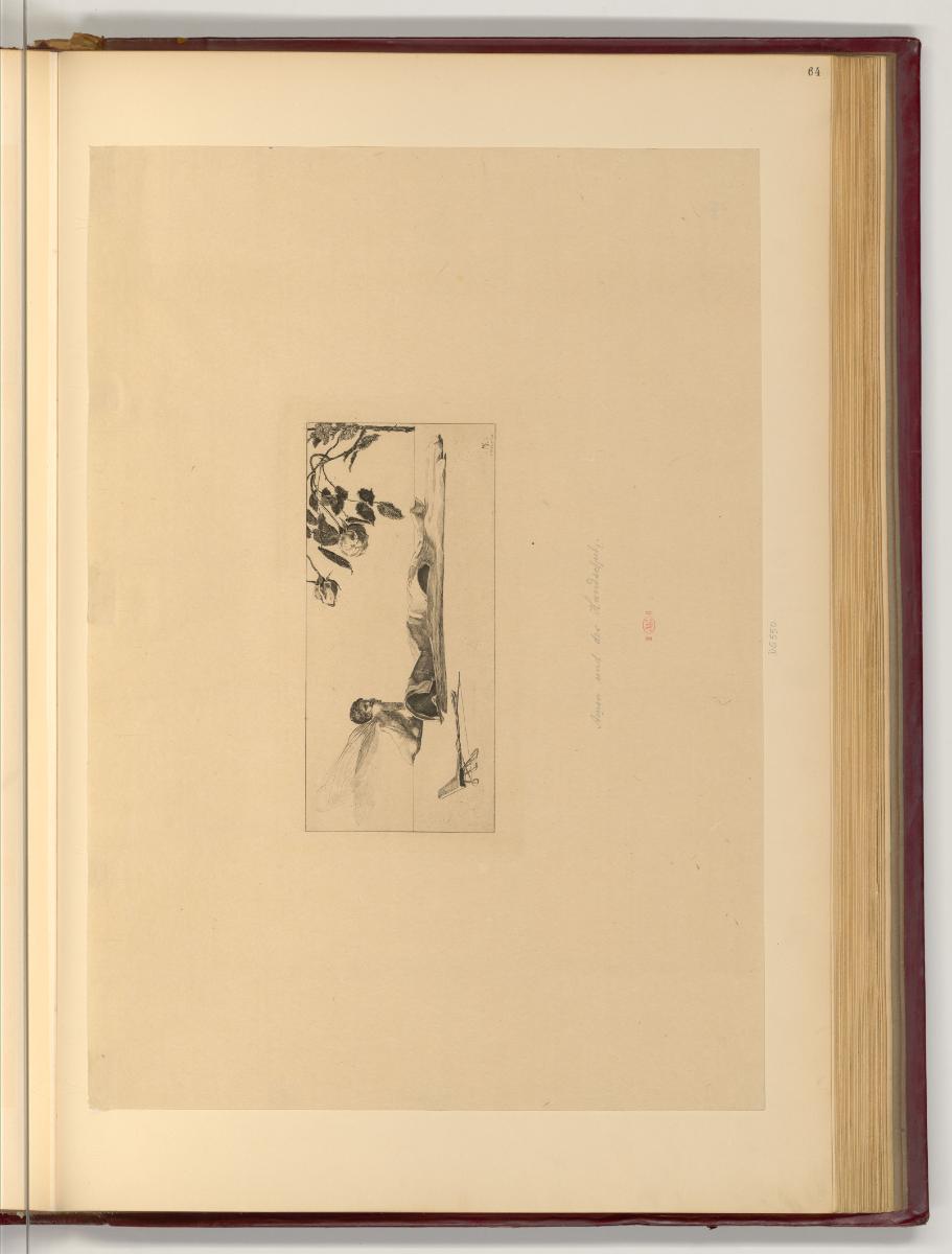 Radierungen von Max Klinger, Amor und der Handschuh, Inv. Nr.: Deutsch nach Sektionen III/59, D…
