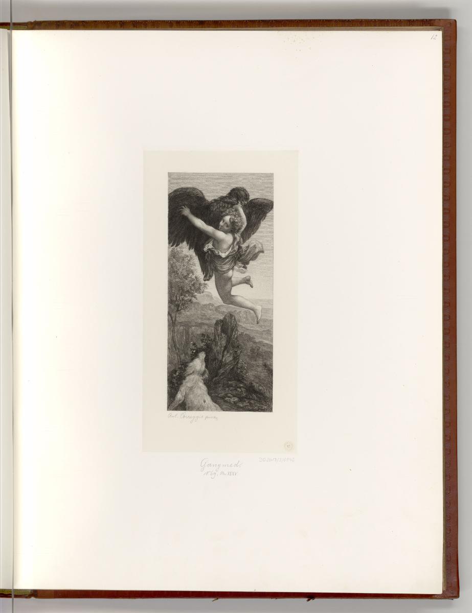 Galeriewerk der kaiserlichen Sammlung in Wien, Entführung des Ganymed, Inv. Nr.: Deutsch nach S…