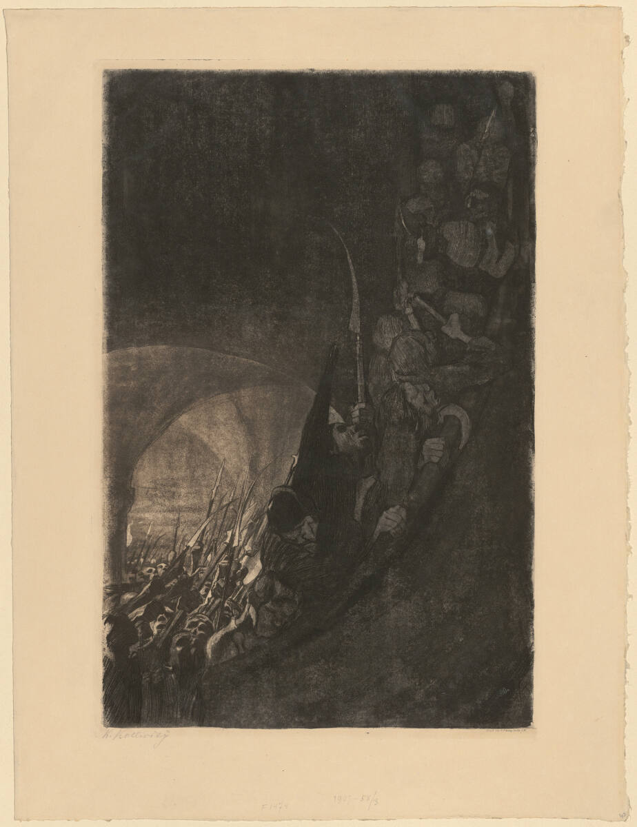 Bewaffnung in einem Gewölbe (Bauernkrieg; Blatt 4), 1906