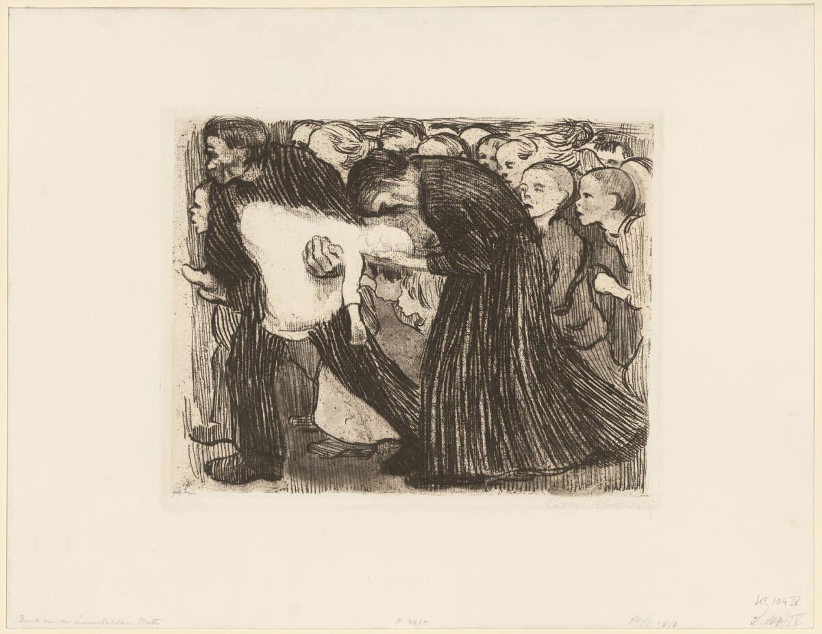 Käthe Kollwitz, Überfahren, Inv. Nr.: DG1911/614