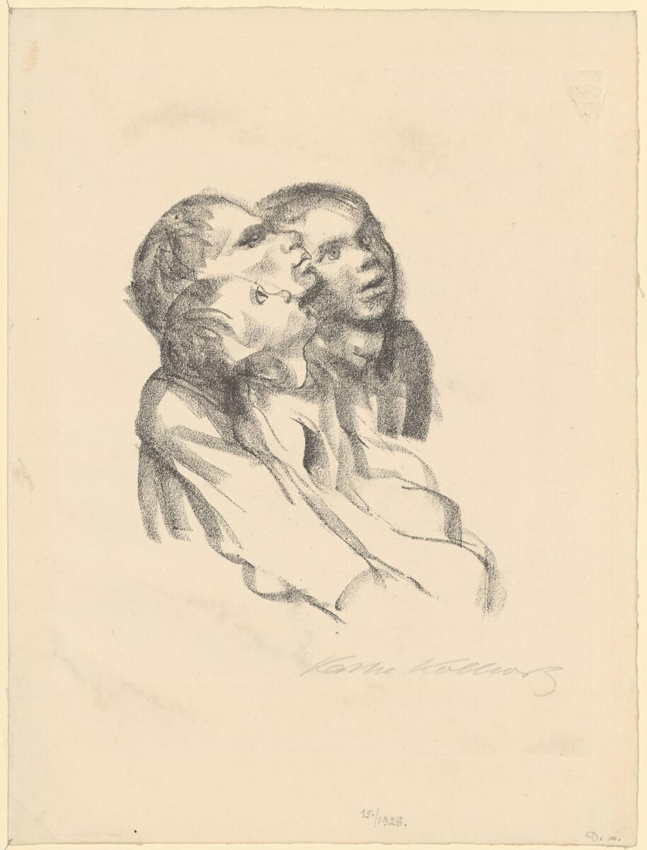 Käthe Kollwitz, Zuhörende, Inv. Nr.: DG1928/15