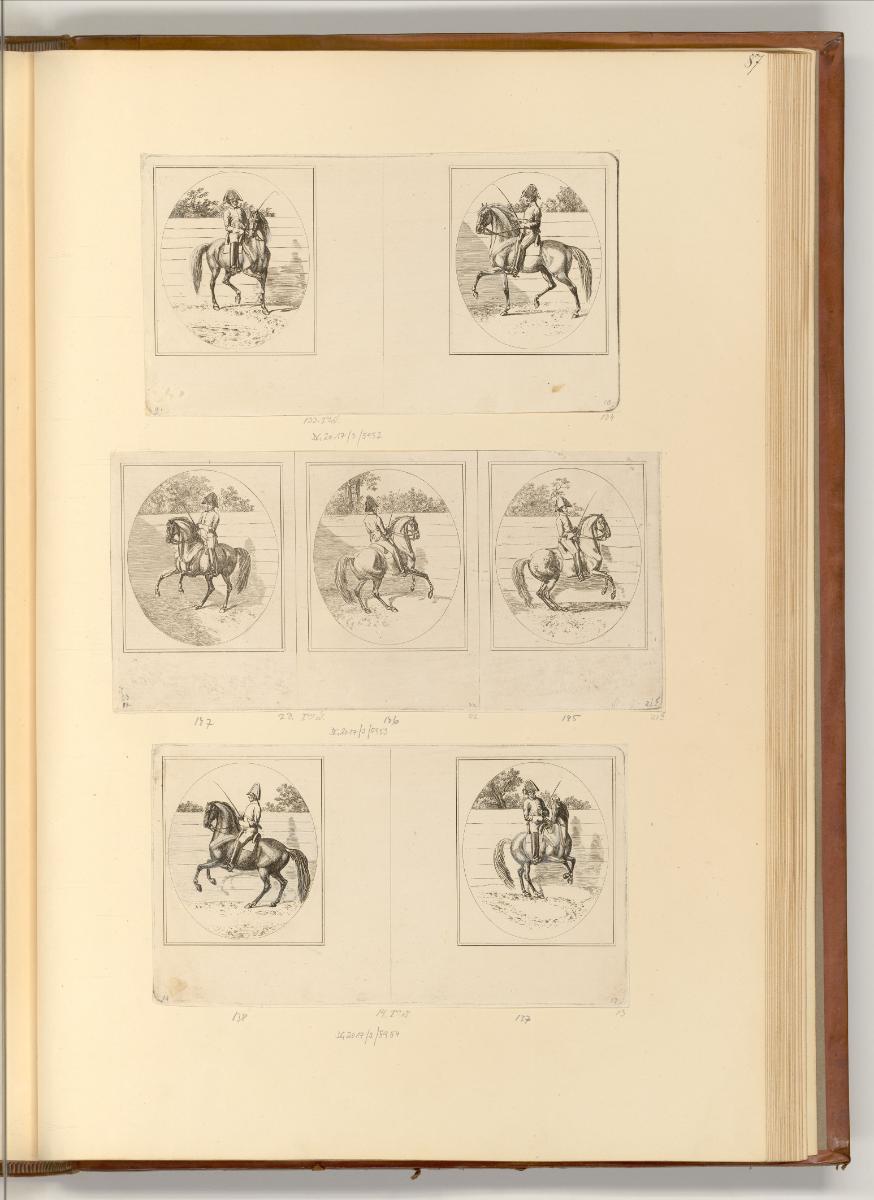 Radierungen Johann Christoph Erhard, Die Reitschule, Inv. Nr.: Deutsch nach Sektionen III/53, D…
