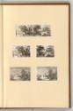 Radierungen Johann Christoph Erhard, Felsenlandschaften; Landschaft mit Turm und einer verfalle…