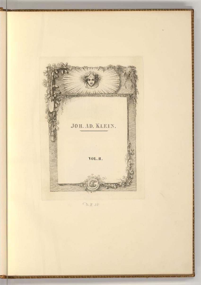 Radierungen von Johann Adam Klein, Johann Adam Klein, Inv. Nr.: Deutsch nach Sektionen III/55, …