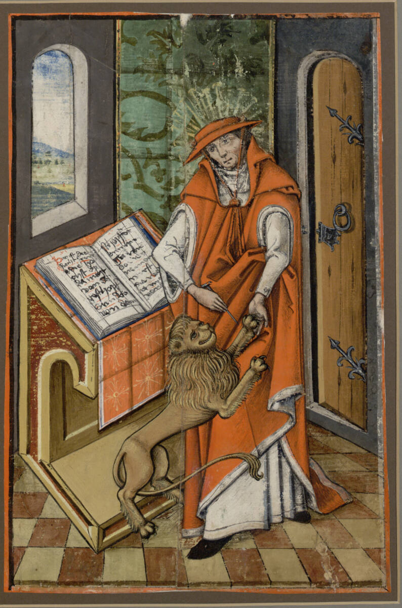 Der Heilige Hieronymus im Gehäus, OberdeutscherMeister