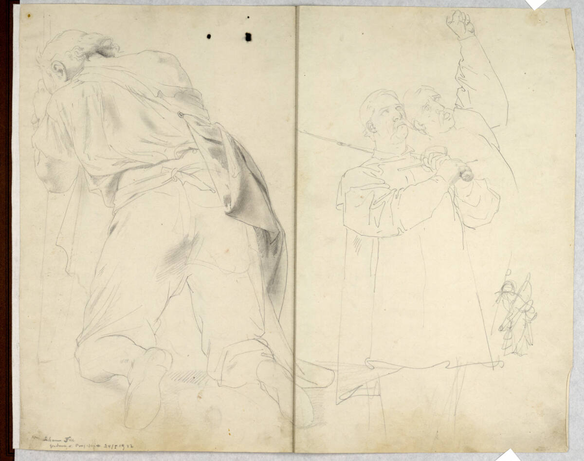 Männerstudie, Johann Till, 1850–1890