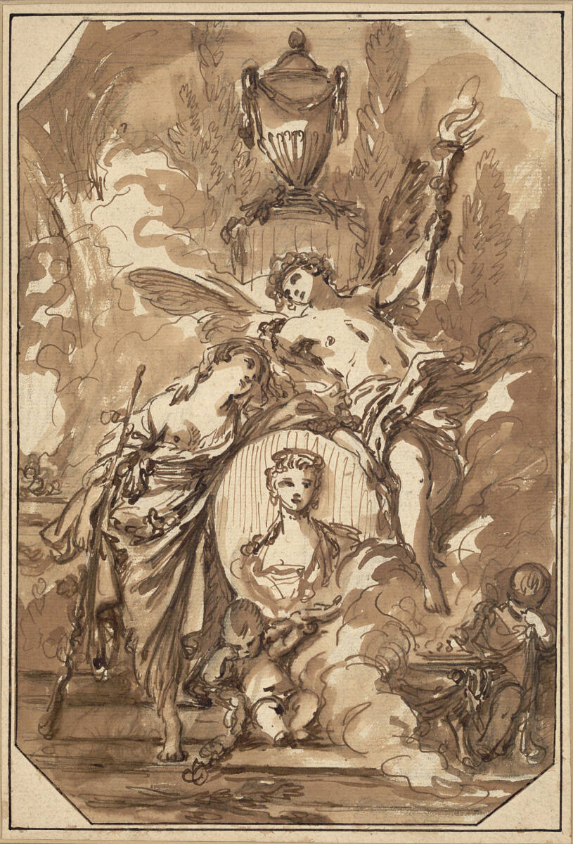 Entwurf für ein Grabmal, François Boucher