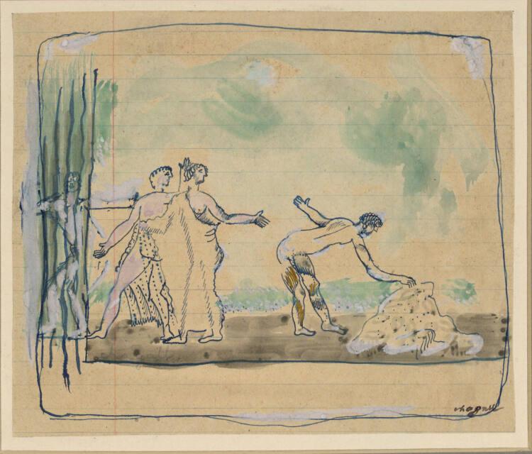 Marc Chagall, Odysseus und Nausikaa, Inv. Nr.: 24449