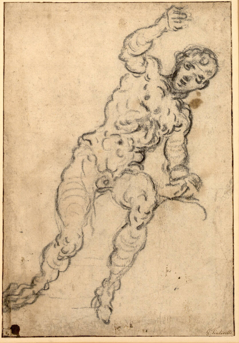 Männliche Aktstudie, Jacopo Tintoretto