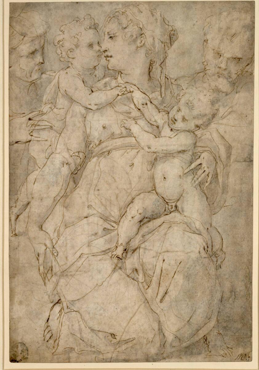 Giorgio Vasari, Die Heilige Familie mit der hl. Anna und dem Johannesknaben, Inv. Nr.: 24533
