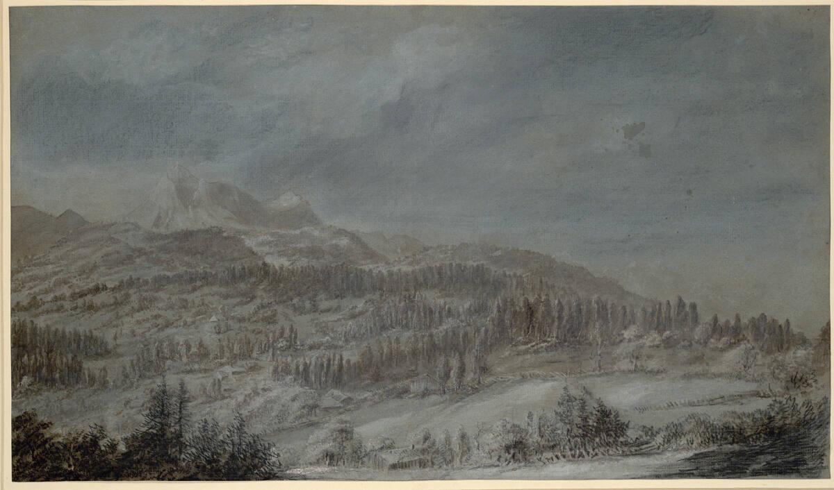 Johann Baptist Stuntz, Winterliche Berglandschaft, Inv. Nr.: 24573