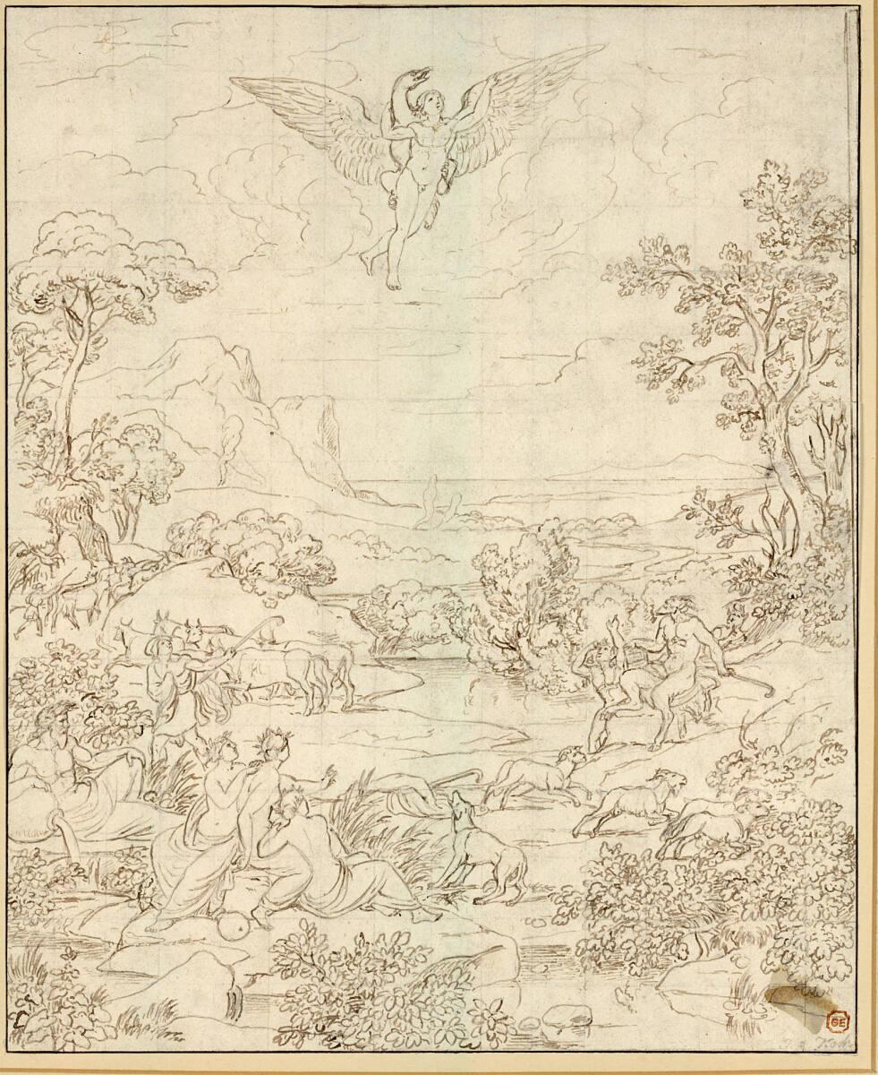Joseph Anton Koch, Der Raub des Ganymed, Inv. Nr.: 24605