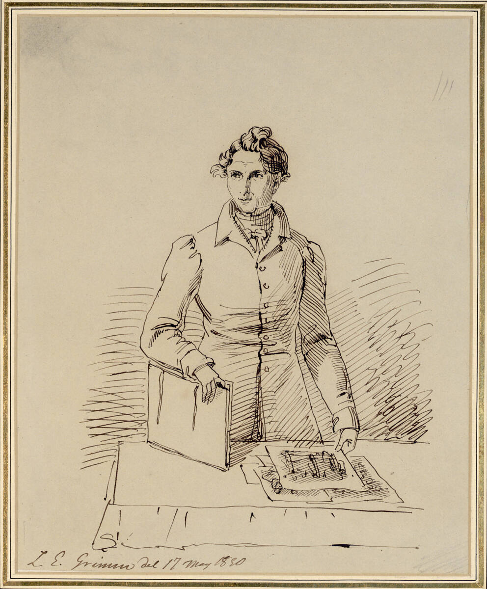 Bildnis des Bildhauers Werner Henschel, Ludwig Emil Grimm, 1830