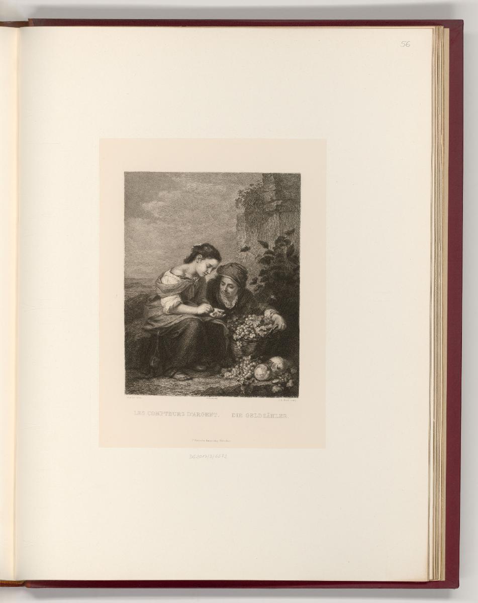Galeriewerk der Pinakothek in München, Die kleine Obsthändlerin, Inv. Nr.: Deutsch nach Sektion…