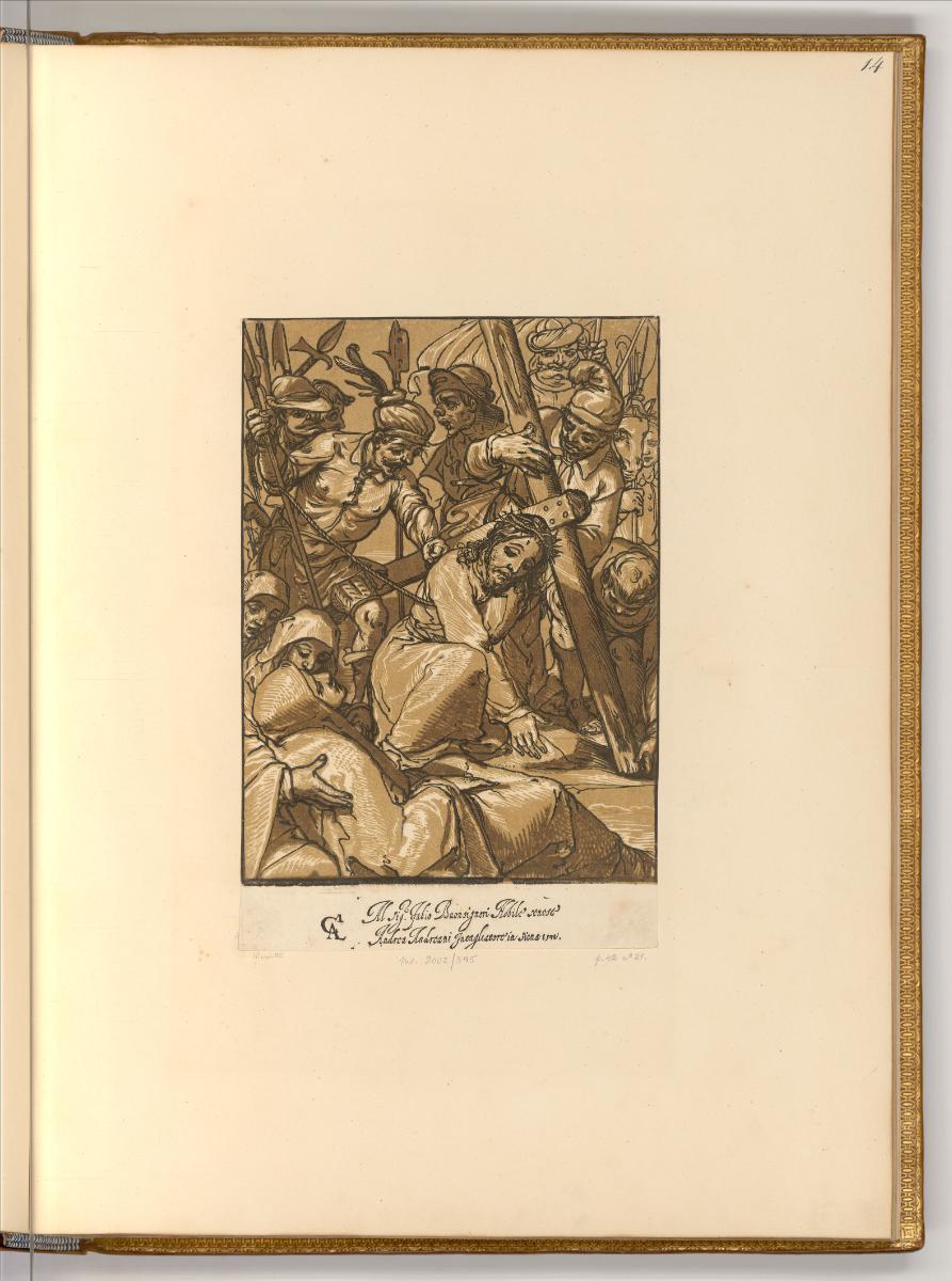 Les Clair obscurs des maitres italiens vol 3, Die Kreuztragung, Inv. Nr.: Italien nach Sektione…