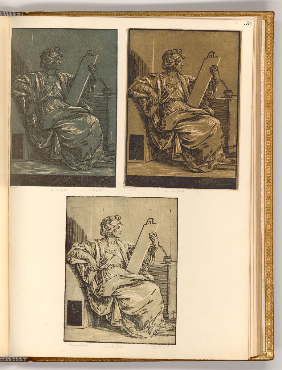 Les Clair obscurs des maitres italiens vol 3, Eine Sibylle, Inv. Nr.: Italien nach Sektionen I/…
