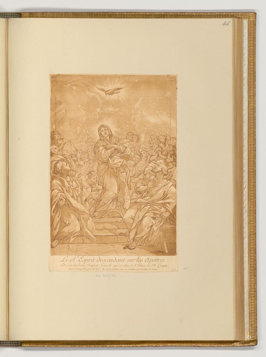 Les Clair Obscurs des Maitres Italiens Vol. IV, Die Herabkunft des heiligen Geistes, Inv. Nr.: …