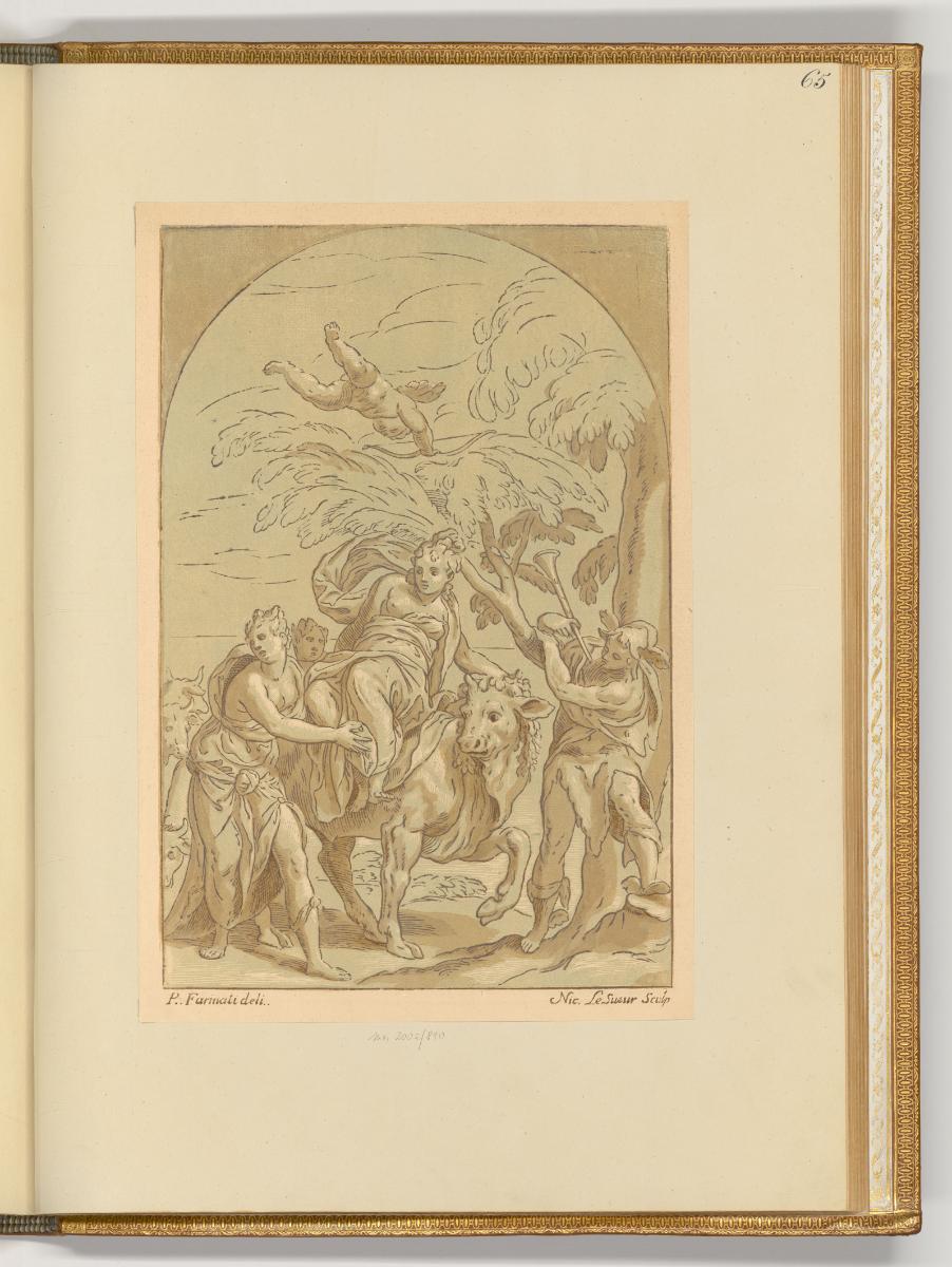 Les Clair Obscurs des Maitres Italiens Vol. IV, Europa und der Stier (?), Inv. Nr.: Italien nac…