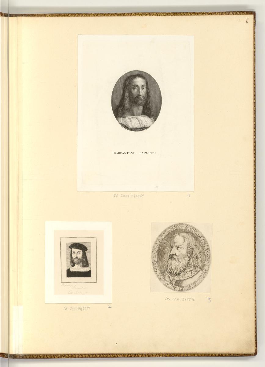 Marcantonio Raimondi I, Porträts Marcantonio Raimondi, Inv. Nr.: Italien nach Sektionen I/16, I…