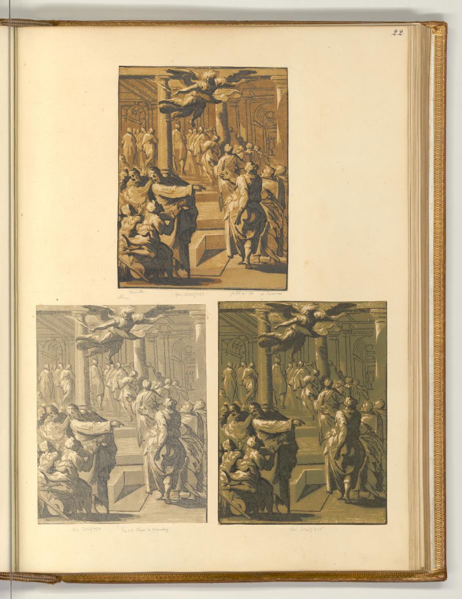 Christus heilt einen Gelähmten, Les Clair obscurs des maitres italiens vol 2, Inv. Nr.: It/I/2/…