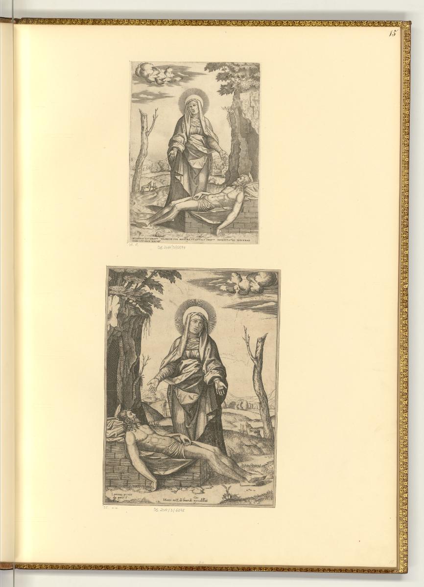 Marc Antonio Raimondi V Copies, Pieta, Inv. Nr.: Italien nach Sektionen I/20, It/I/20/15