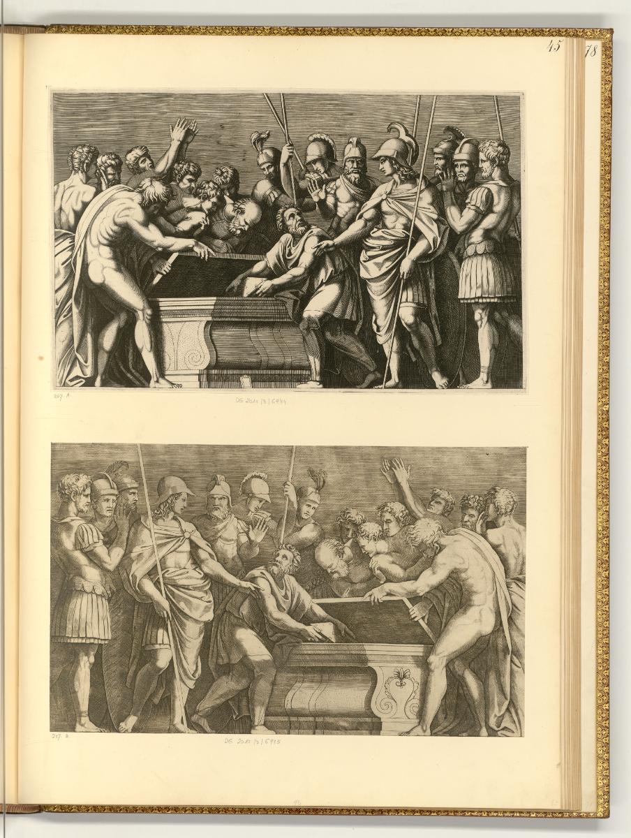 Marc Antonio Raimondi V Copies, Alexander verwahrt die Werke von Homer, Inv. Nr.: Italien nach …