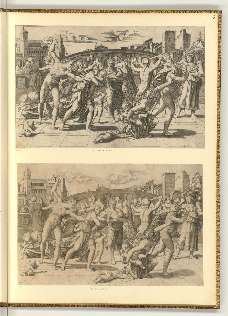 Marc Antonio Raimondi V Copies, Kindermord in Bethlehem, Inv. Nr.: Italien nach Sektionen I/20,…