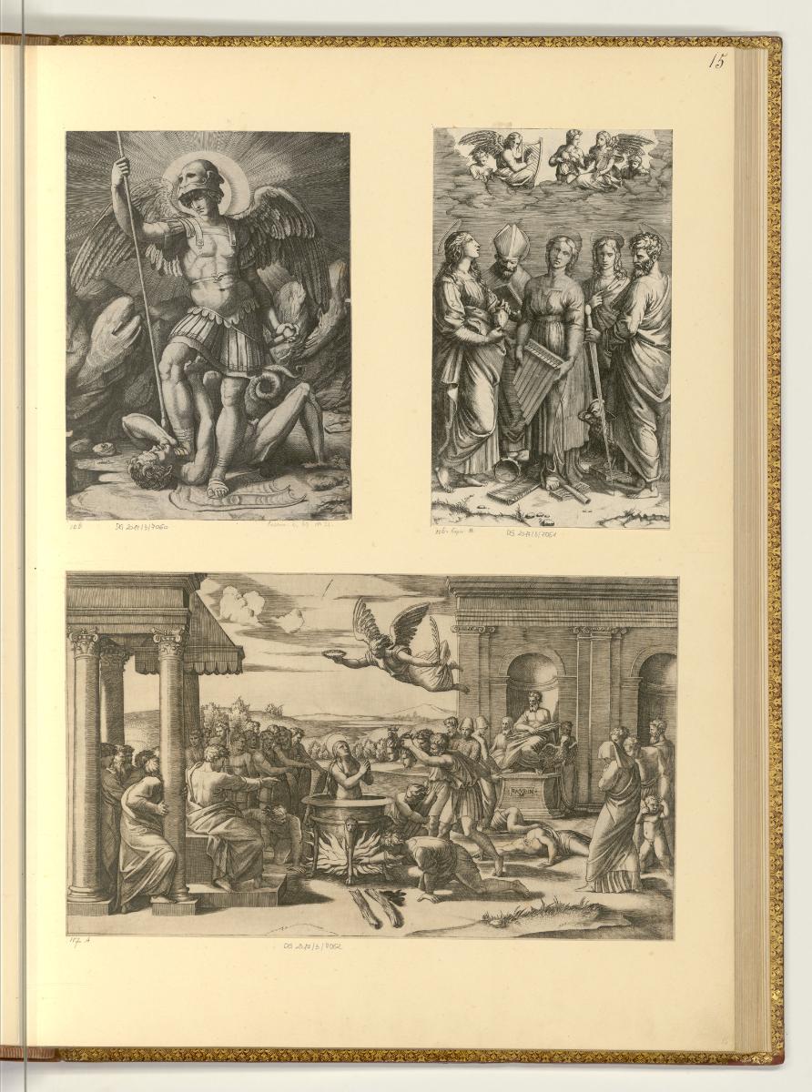 Marco Dente da Ravenna, Erzengel Michael; Die Heilige Cäcilia mit den Heiligen Paulus, Johannes…
