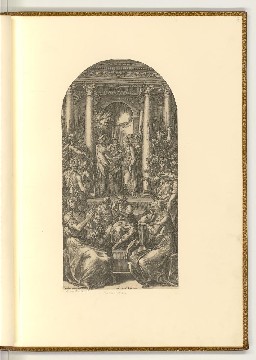 Giovanni Giacomo Caraglio, Vermählung Marias, Inv. Nr.: Italien nach Sektionen I/25, It/I/25/8