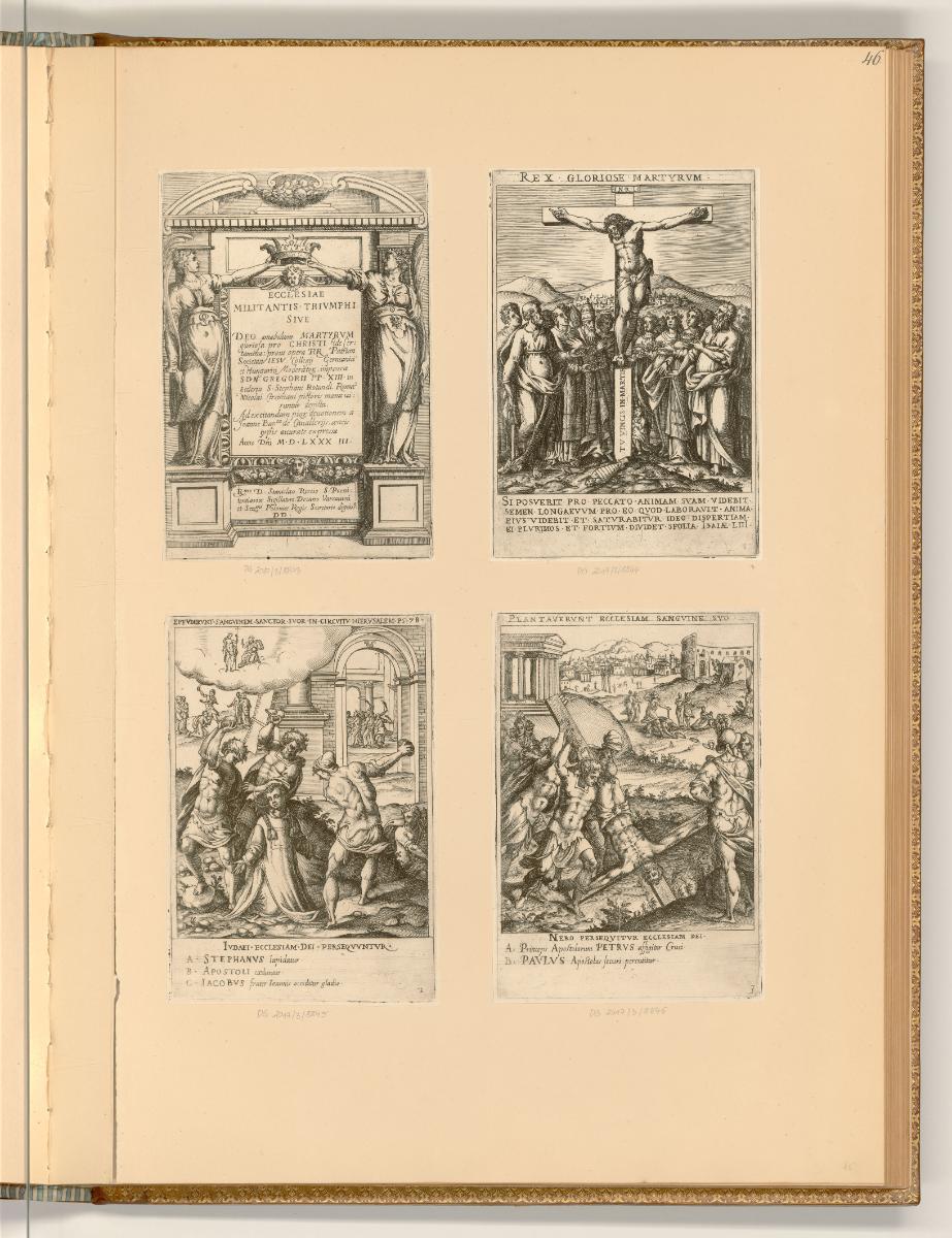 Giambattista Cavalleri, Titelblatt, Ecclesiae militantis triumphi sive Deo amabilium martyrum g…
