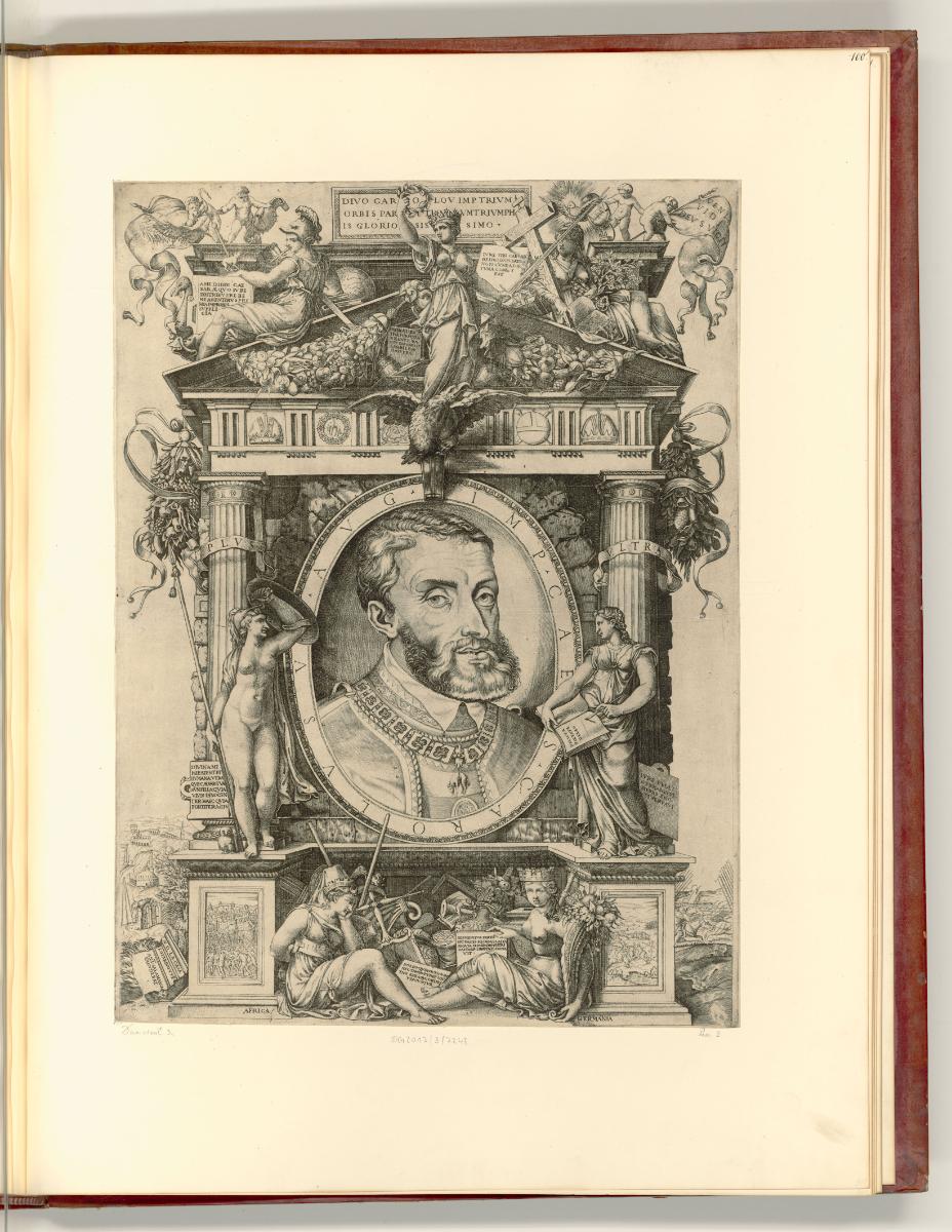 Anonymes de l'ecole et du temps du Marcantonio; Nicolo della Casa, Porträt Kaiser Karl V., Inv.…